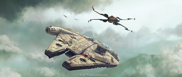 Четыре комплекта идут   дополнительное движение Сопротивления   для второго издания Star Wars: X-Wing